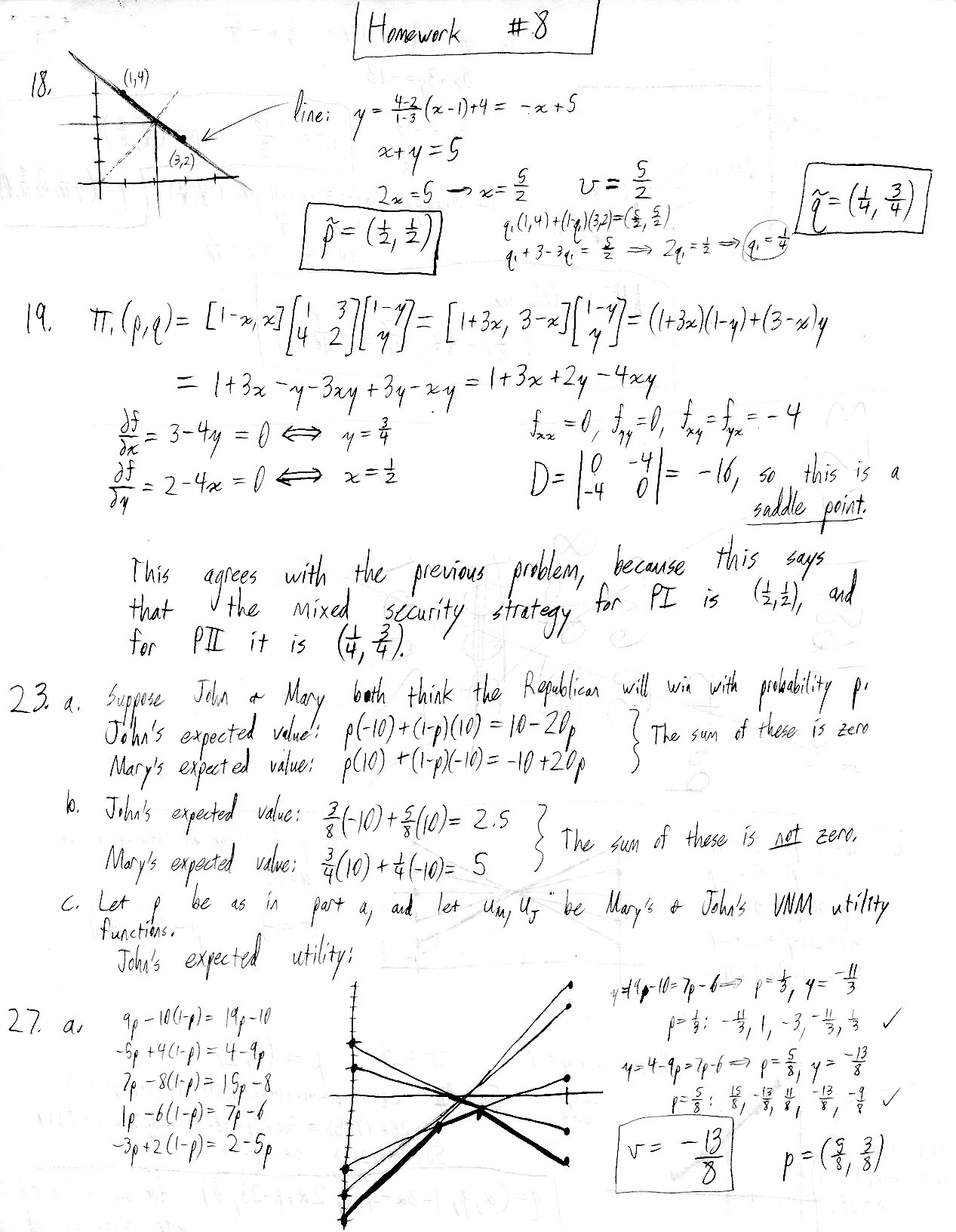 M346 Homework Solutions