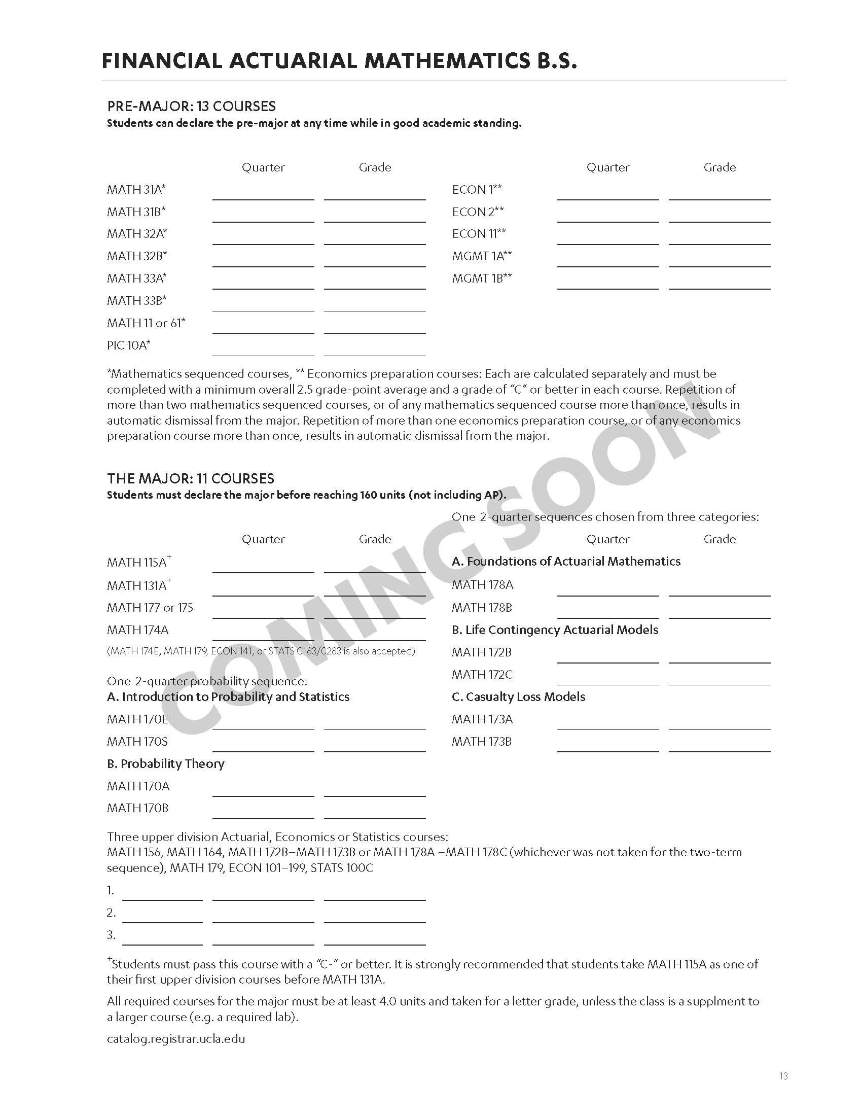 financial actuarial mathematics ucla department of financial actuarial mathematics