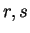$ r,s$