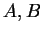 $ A, B$