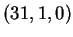 $ (31,1,0)$