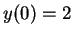 $ y(0) = 2$