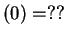 $ (0) = ??$