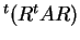 $ ^ t (R ^ t A R)$
