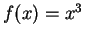 $ f(x) = x^3$