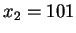 $ x _ 2 = 101$