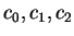 $ c _ 0, c _ 1, c _ 2$