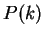 $ P(k)$
