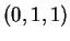 $ (0,1,1)$