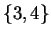 $ \{3,4\}$