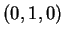 $ (0,1,0)$