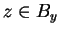 $ z \in B _ y$