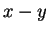 $ x-y$