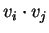 $ v _ i \cdot v _ j$