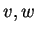 $ v,w$