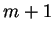 $ m+1$