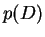 $ p(D)$