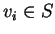$ v _ i \in S$