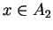 $ x \in A _ 2$