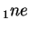 $ _ 1 ne$
