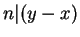 $ n \vert (y-x)$