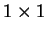 $ 1 \times 1$
