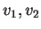 $ v _ 1, v _ 2$