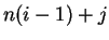 $ n(i-1) + j$