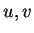 $ u, v$