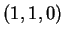 $ (1,1,0)$