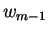 $ w _ {m-1}$