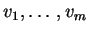 $ v _ 1,\ldots, v _ m$