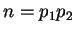 $ n = p _ 1 p _ 2$