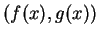 $ (f(x), g(x))$