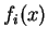 $ f _ i(x)$