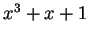 $ x^3 + x + 1$