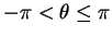 $ -\pi < \theta \leq \pi$