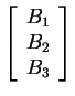 $ \left[\begin{array}{c}B _ 1\\  B _ 2\\  B _ 3\end{array}\right] $