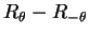 $ R_{\theta} - R_{-\theta}$