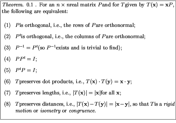 % latex2html id marker 2108
\fbox{\parbox{5.2in}{
\parskip=1.0ex plus 0.4ex minu...
...is a {\em rigid motion} or
{\em isometry} or {\em congruence}.
\par\end{list}}}