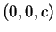 $ (0,0,c)$