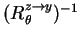 $ (R_{\theta}^{z\rightarrow y})^{-1}$
