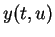 $ y(t,u)$
