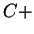 $ C +$