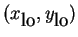 $ (x _ {\mbox{lo}},y _ {\mbox{lo}})$