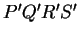 $ P' Q' R' S' $