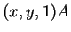 $ (x,y,1)A$