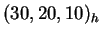 $ (30,20,10)_h$