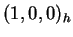 $ (1,0,0)_h$
