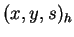 $ (x,y,s)_h$